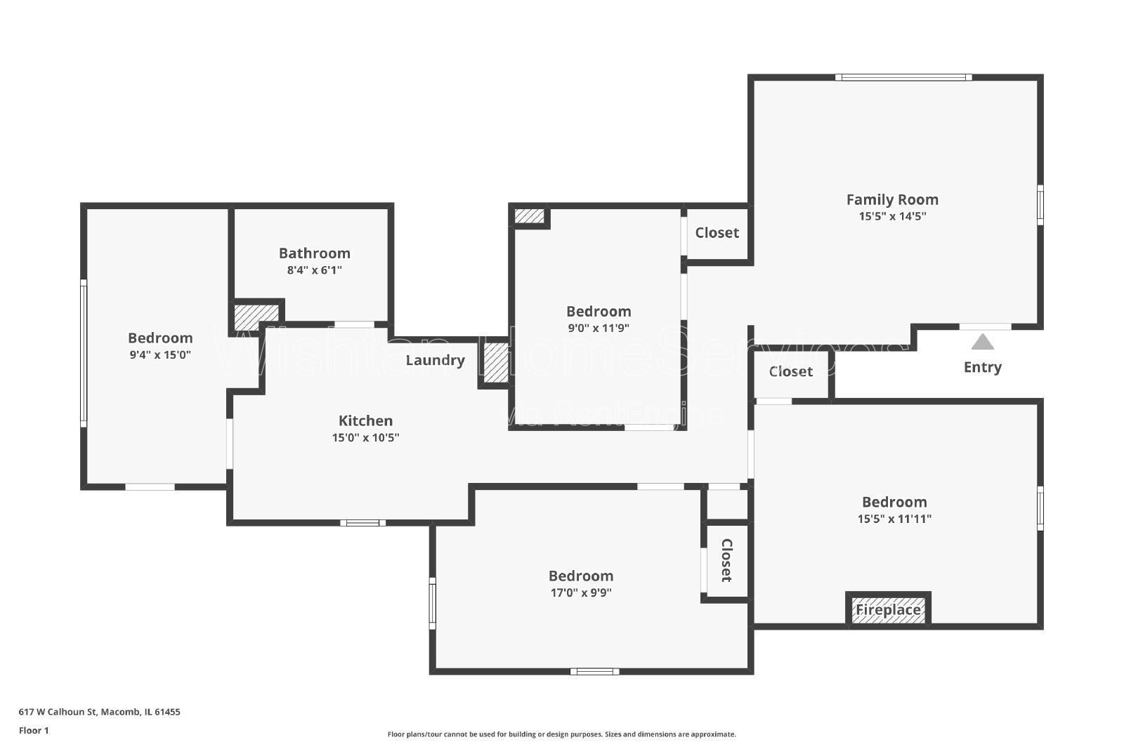 Spacious 4 Bedroom Rental in Prime Macomb Location - 617 W Calhoun St Apt A property image